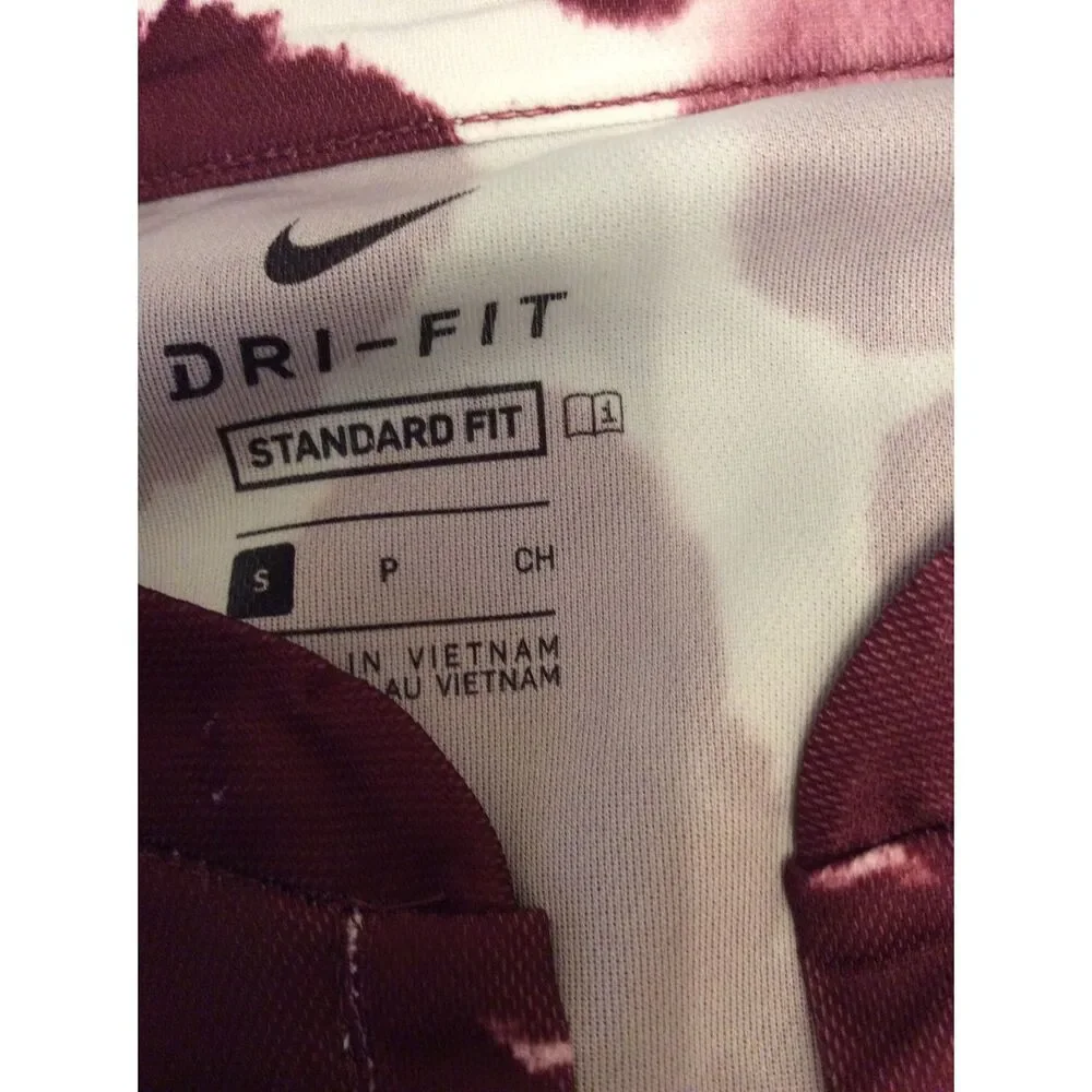 Nike Dri Fit V Neck Purple Top Short Sleeve Women's Small S